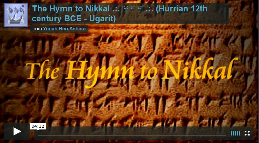 El Himno a Nikkal Patrimonio por la paz