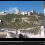 Click here for the video of the shelling of Qal'aat al-Madiq Citadel, 29 March 2012